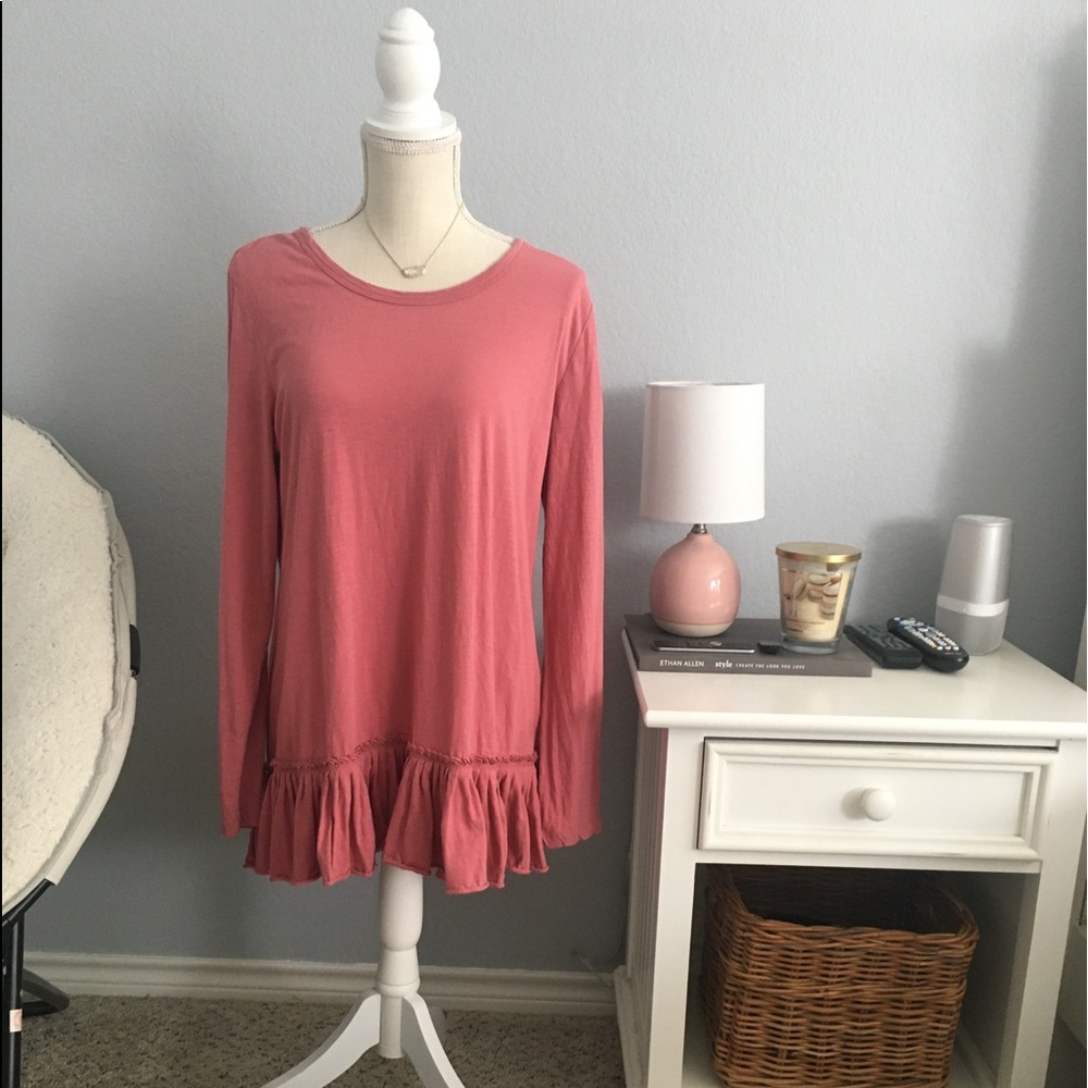 Logo by Lori Goldstein Ruffle Tunic - Picture 2 of 10